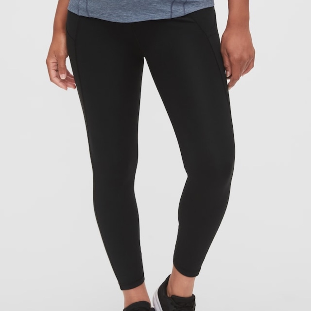 Gapfit maternity black workout leggings 7/8 length